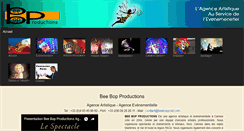 Desktop Screenshot of beebopprod.com
