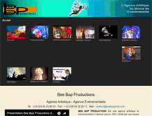 Tablet Screenshot of beebopprod.com